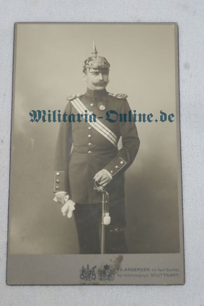 Württemberg Adjutant Karton Foto